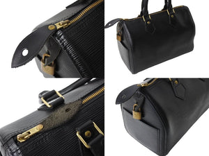 LOUIS VUITTON ルイヴィトン ハンドバッグ エピレザー スピーディ25 M59032 ブラック 良品 中古 65670