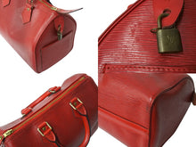 画像をギャラリービューアに読み込む, LOUIS VUITTON ルイヴィトン ハンドバッグ スピーディ25 エピ M43017 レッド 良品 中古 65671