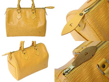 Load image into Gallery viewer, Louis Vuitton ルイヴィトン スピーディ25 ボストンバッグ M43019 エピレザー イエロー ゴールド金具 良品 中古 65672