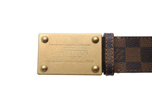 Load image into Gallery viewer, LOUIS VUITTON ルイ ヴィトン サンチュール ネオアンヴァントゥール ベルト バックル M9234 80/32 ダミエ ブラウン 美品 中古 65677