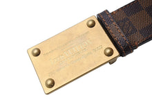 Load image into Gallery viewer, LOUIS VUITTON ルイ ヴィトン サンチュール ネオアンヴァントゥール ベルト バックル M9234 80/32 ダミエ ブラウン 美品 中古 65677