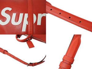 LOUIS VUITTON SUPREME シュプリームルイヴィトン キーポル バンドリエール45 ボストンバッグ M53419 エピ レッド 美品 中古 65689
