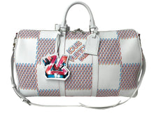 Load image into Gallery viewer, 極美品 LOUIS VUITTON ルイ ヴィトン キーポルバンドリエール50 ダミエスプレー ボストンバッグ M20563 2022AW ホワイト 中古 65695