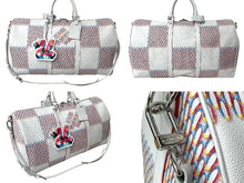 Load image into Gallery viewer, 極美品 LOUIS VUITTON ルイ ヴィトン キーポルバンドリエール50 ダミエスプレー ボストンバッグ M20563 2022AW ホワイト 中古 65695