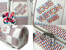 Load image into Gallery viewer, 極美品 LOUIS VUITTON ルイ ヴィトン キーポルバンドリエール50 ダミエスプレー ボストンバッグ M20563 2022AW ホワイト 中古 65695