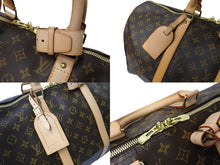 Load image into Gallery viewer, LOUIS VUITTON ルイヴィトン キーポル50 ボストンバッグ M41426 K・Tイニシャル入 モノグラム キャンバス ブラウン 美品 中古 65705