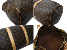 Load image into Gallery viewer, LOUIS VUITTON ルイヴィトン キーポル50 ボストンバッグ M41426 K・Tイニシャル入 モノグラム キャンバス ブラウン 美品 中古 65705