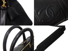 Load image into Gallery viewer, 極美品 CHANEL シャネル ハンドバッグ ショルダーバッグ 2WAY 2番台 キャビアスキン ココマーク ブラック キャビアスキン 中古 65707