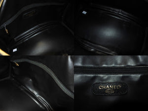 極美品 CHANEL シャネル ハンドバッグ ショルダーバッグ 2WAY 2番台 キャビアスキン ココマーク ブラック キャビアスキン 中古 65707