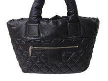 Load image into Gallery viewer, 極美品 CHANEL シャネル コココクーン スモールトート ハンドバッグ A48610 16番台 キルティング ココマーク ブラック シルバー金具 中古 65708