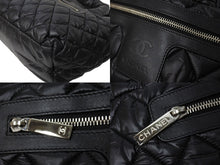 Load image into Gallery viewer, 極美品 CHANEL シャネル コココクーン スモールトート ハンドバッグ A48610 16番台 キルティング ココマーク ブラック シルバー金具 中古 65708
