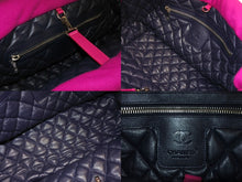 Load image into Gallery viewer, 極美品 CHANEL シャネル コココクーン マトラッセ ハンドバッグ A48611 13番台 2009年 リバーシブル パープル ネイビー 中古 65709