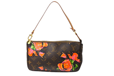 [USED/中古]LOUIS VUITTON ルイ・ヴィトン アクセサリーポーチ M48615  ポシェット アクセソワール ブラウン PVC レザー ゴールド金具 Bランク 中古 65714