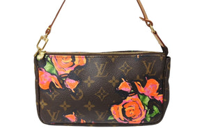 [USED/中古]LOUIS VUITTON ルイ・ヴィトン アクセサリーポーチ M48615  ポシェット アクセソワール ブラウン PVC レザー ゴールド金具 Bランク 中古 65714