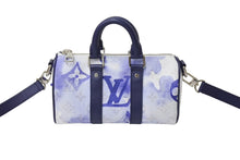 画像をギャラリービューアに読み込む, 極美品 LOUIS VUITTON ルイヴィトン キーポルXS 2WAY ショルダーバッグ モノグラムウォーターカラー ネイビー ホワイト M45761 中古 65721