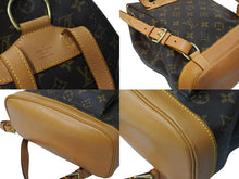 画像をギャラリービューアに読み込む, LOUIS VUITTON ルイヴィトン モンスリMM バックパック リュック M51136 モノグラム ブラウン ゴールド金具 美品 中古 65723