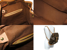 画像をギャラリービューアに読み込む, LOUIS VUITTON ルイヴィトン モンスリMM バックパック リュック M51136 モノグラム ブラウン ゴールド金具 美品 中古 65723