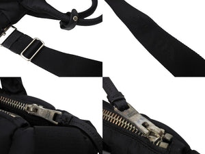 PRADA プラダ テスート ボンバー ハンドバッグ ショルダーバッグ 2WAY ナイロン BN2632 ブラック シルバー金具 美品 中古 65724 