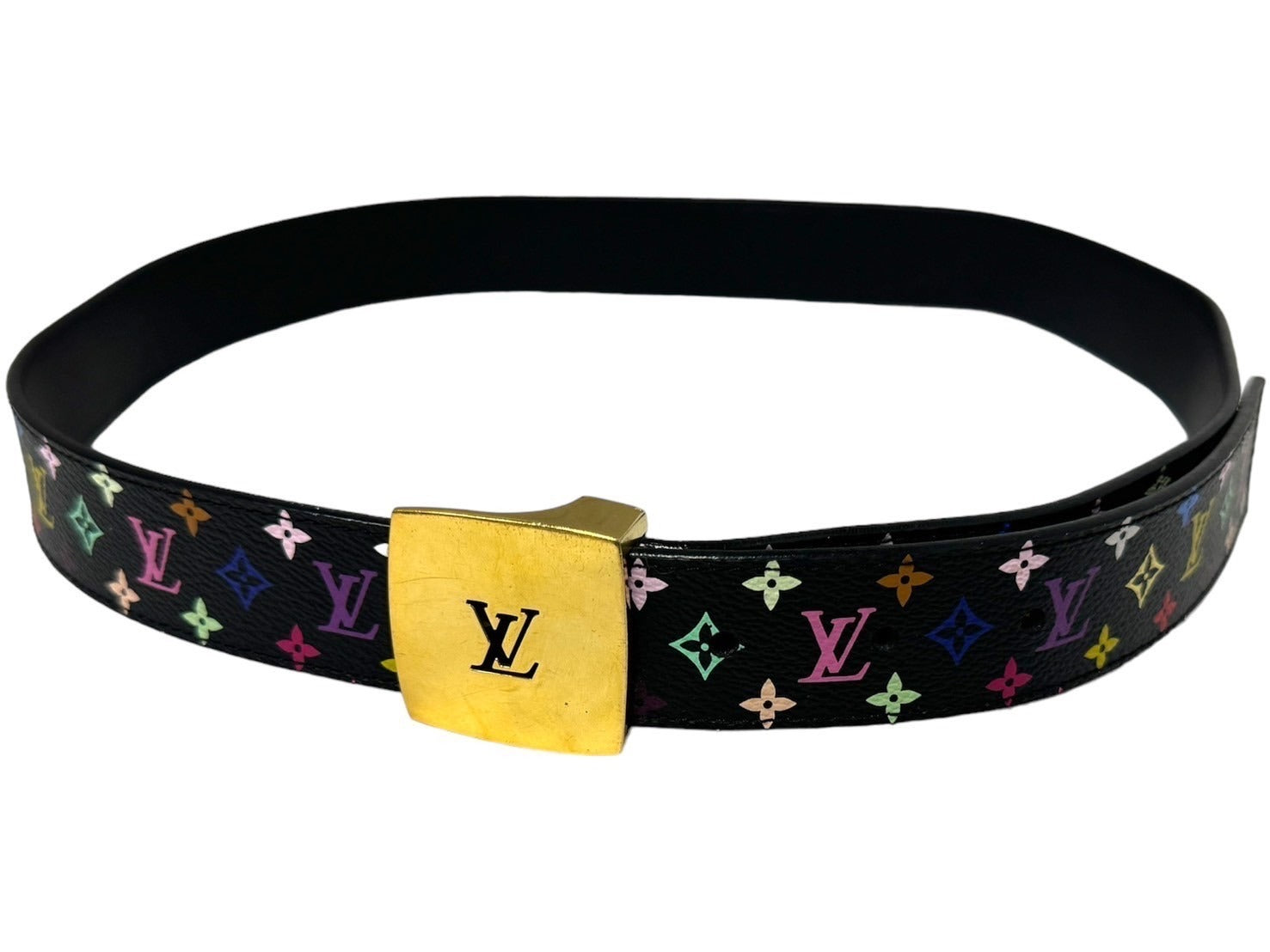 美品✨ Louis Vuitton マルチカラー ベルト 箱付き 70～80cm Louis Vuitton マルチカラー ベルト 美品✨ Louis Vuitton マルチ