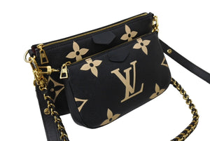 LOUIS VUITTON ルイヴィトン ミュルティ ポシェット アクセソワール ショルダーバッグ M45777 モノグラム アンプラント 美品 中古 65742