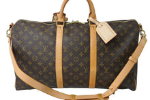 Load image into Gallery viewer, LOUIS VUITTON ルイヴィトン モノグラム キーポル バンドリエール 50 ボストンバッグ ブラウン 2WAY ロゴ 旅行バッグ 鞄 M41416 良品 中古 65743