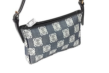 Load image into Gallery viewer, 極美品 LOEWE ロエベ アナグラム ハンドバッグ ワンショルダーバッグ ポーチ キャンバス シルバー金具 グレー 中古 65747