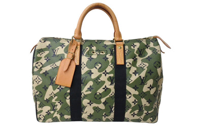 LOUISVUITTON ルイヴィトン モノグラム フラージュ スピーディ35 ボストンバッグ ハンドバッグ M95773 迷彩 村上隆 美品 中古 65753