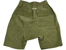 画像をギャラリービューアに読み込む, READY MADE レディメイド サルエルショーツ ハーフパンツ ロゴ刺繍 RE CO KH 00 00 137 コットン カーキ サイズ0 美品 中古 65754
