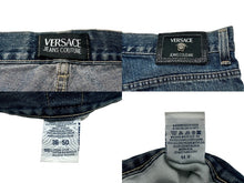画像をギャラリービューアに読み込む, VERSACE ヴェルサーチ デニムパンツ ジーンズクチュール サイズ36 メデューサ コットン ブルー 良品 中古 65763 
