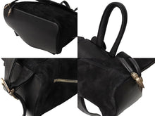 Load image into Gallery viewer, 極美品 CHROME HEARTS クロムハーツ イギー バックパック リュック レザー×925 ブラック×シルバー ラージダガー付き 中古 65769