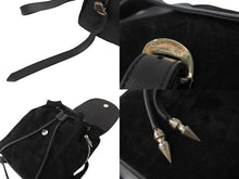 Load image into Gallery viewer, 極美品 CHROME HEARTS クロムハーツ イギー バックパック リュック レザー×925 ブラック×シルバー ラージダガー付き 中古 65769