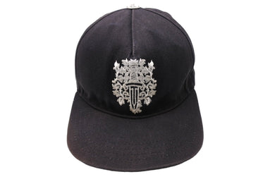 CHROME HEARTS クロムハーツ トラッカーキャップ ダガー 刺繍 ONE SIZE 53-60 ブラック コットン シルバー925 良品 中古 65771