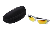 画像をギャラリービューアに読み込む, 極美品 OAKLEY オークリー フラックジャケット サングラス 03-884 サイズ63/14 133 プラスチック シルバー ブラック イエロー 中古 65772