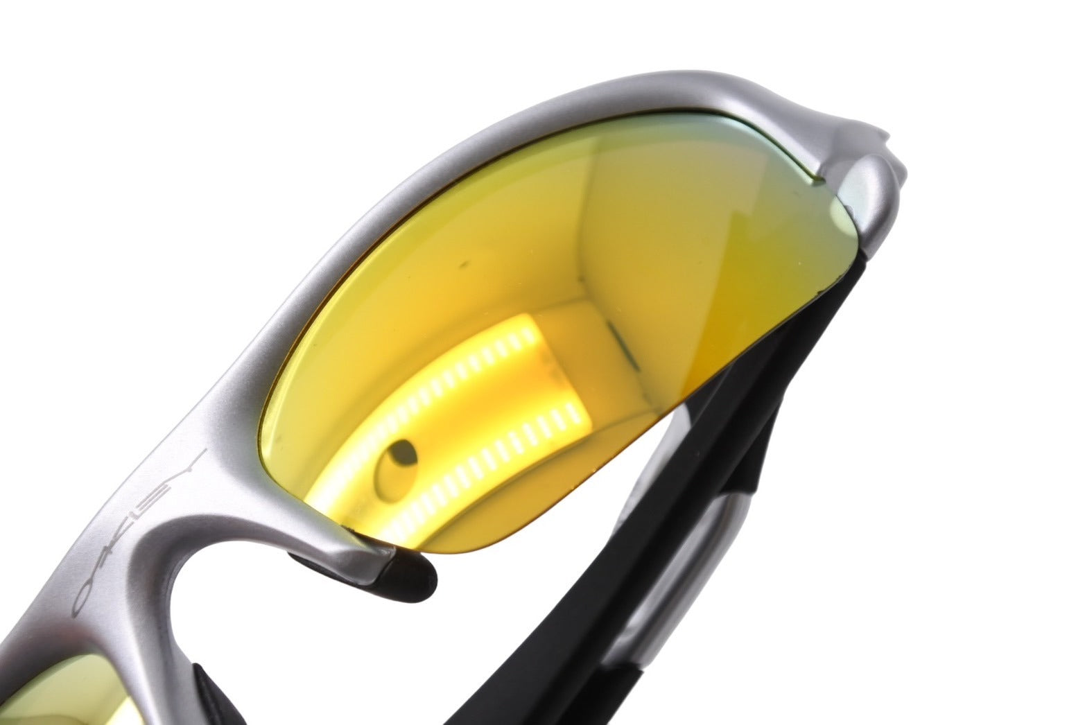 Oakley Flak Jacket Sunglasses 03-884 Silver/Fire Iridium | eBay