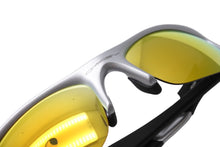 画像をギャラリービューアに読み込む, 極美品 OAKLEY オークリー フラックジャケット サングラス 03-884 サイズ63/14 133 プラスチック シルバー ブラック イエロー 中古 65772