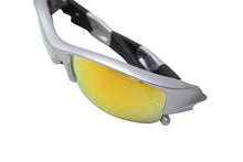 画像をギャラリービューアに読み込む, 極美品 OAKLEY オークリー フラックジャケット サングラス 03-884 サイズ63/14 133 プラスチック シルバー ブラック イエロー 中古 65772