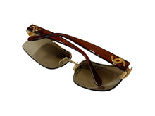 Load image into Gallery viewer, CHANEL シャネル サングラス 4107-B c125/13 ブラウン ココマーク 美品 中古 65773