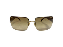 Load image into Gallery viewer, CHANEL シャネル サングラス 4107-B c125/13 ブラウン ココマーク 美品 中古 65773