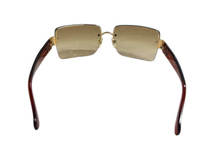 CHANEL シャネル サングラス 4107-B c125/13 ブラウン ココマーク 美品 中古 65773