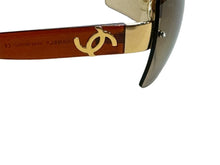 Load image into Gallery viewer, CHANEL シャネル サングラス 4107-B c125/13 ブラウン ココマーク 美品 中古 65773