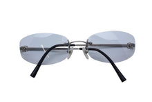 Load image into Gallery viewer, CHANEL シャネル サングラス ココマーク ノンフレーム サイズ54□19 130 グレー 美品 中古 65791