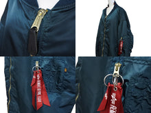 画像をギャラリービューアに読み込む, VETEMENTS ヴェトモン ボンバージャケット サイズS WAH18JA18 アルファ リバーシブルナイロン グリーンレッド 18SS 美品 中古 65806 