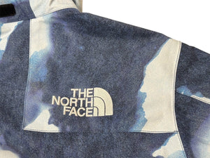 Supreme THE NORTH FACE シュプリーム ノースフェイス ダウンジャケット ブルー ホワイト ナイロン NP521001 サイズM 美品 中古 65808 