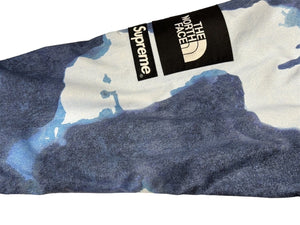 Supreme THE NORTH FACE シュプリーム ノースフェイス ダウンジャケット ブルー ホワイト ナイロン NP521001 サイズM 美品 中古 65808 