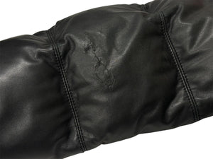 A BATHING APE アベイシングエイプ ダウンジャケット サイズL シープスキンポリエステル ブラック NIGO 良品 中古 65810 