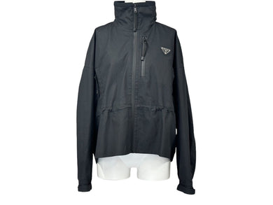 PRADA プラダ トライアングルロゴプレートジャケット 2022SS ICタグ リナイロン 29Z004 ブラック サイズ36 美品 中古 65811 