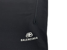Load image into Gallery viewer, 極美品 BALENCIAGA バレンシアガ トラックパンツ 595007 サイズ44 サイドライン ロゴ刺繍 ブラック ホワイト 19AW 中古 65820