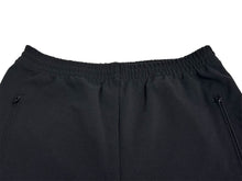 Load image into Gallery viewer, 極美品 BALENCIAGA バレンシアガ トラックパンツ 595007 サイズ44 サイドライン ロゴ刺繍 ブラック ホワイト 19AW 中古 65820