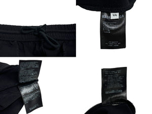 極美品 BALENCIAGA バレンシアガ トラックパンツ 595007 サイズ44 サイドライン ロゴ刺繍 ブラック ホワイト 19AW 中古 65820