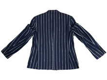 画像をギャラリービューアに読み込む, LOUIS VUITTON ルイヴィトン スーツ セットアップ サイズ48 サイズ40 RM202F ストライプ ダブル ウール ネイビー 美品 中古 65823